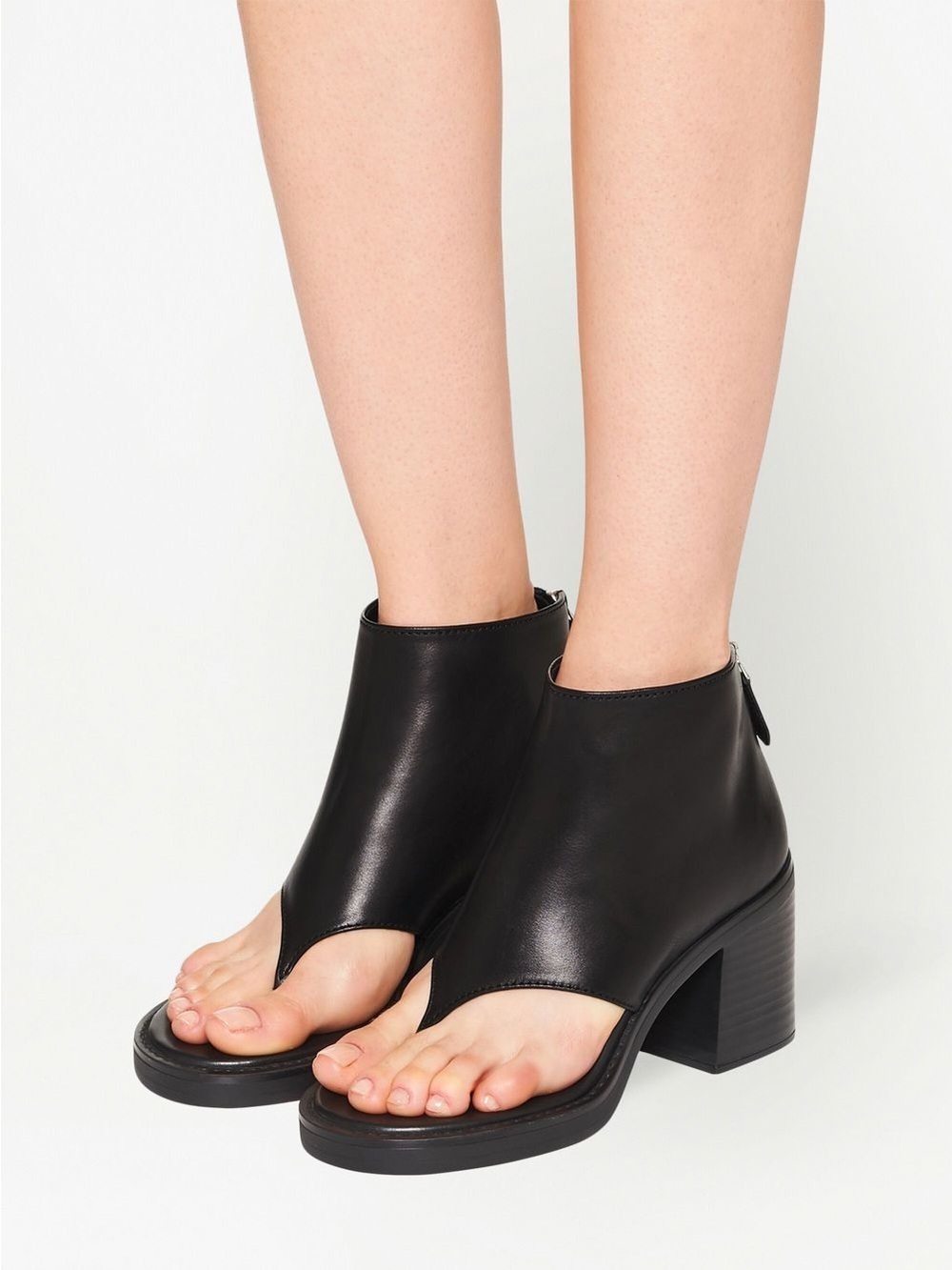 NIB Miu Miu Calfskin Thong Ankle Booties sz 41 11 NWT sandals runway